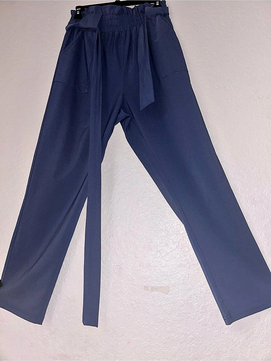 Grace Karin Pants - Wide Leg Pants in Blue Like New